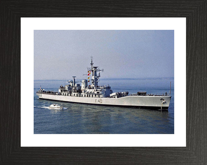 HMS Sirius F40 Royal Navy Leander class frigate Photo Print or Framed Print - Hampshire Prints