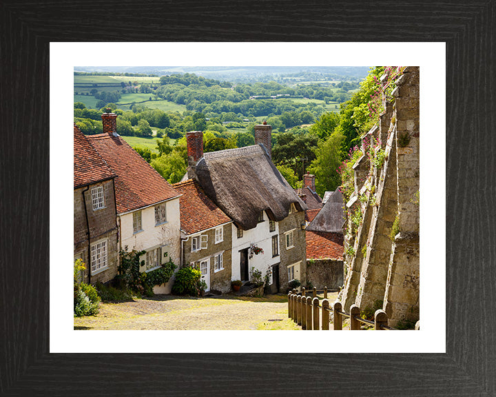 Gold Hill Shaftsbury Dorset (Hovis Hill) Photo Print - Canvas - Framed Photo Print - Hampshire Prints