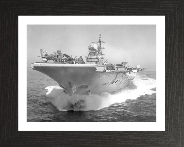 HMS Hermes R12 | Photo Print | Framed Print | Centaur Class | Aircraft Carrier | Royal Navy