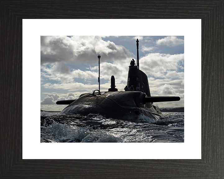 HMS Ambush S120 Royal Navy Astute class Submarine Photo Print or Framed Print - Hampshire Prints