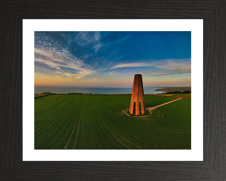 The Daymark Dartmouth Devon at sunset Photo Print - Canvas - Framed Photo Print - Hampshire Prints