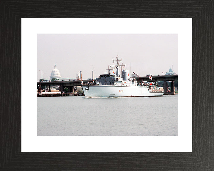 HMS Brecon M29 Royal Navy Hunt class mine countermeasures vessel Photo Print or Framed Print - Hampshire Prints