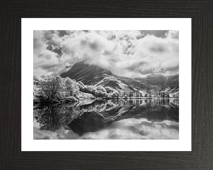 Buttermere lake the Lake District Cumbria black and white Photo Print - Canvas - Framed Photo Print - Hampshire Prints