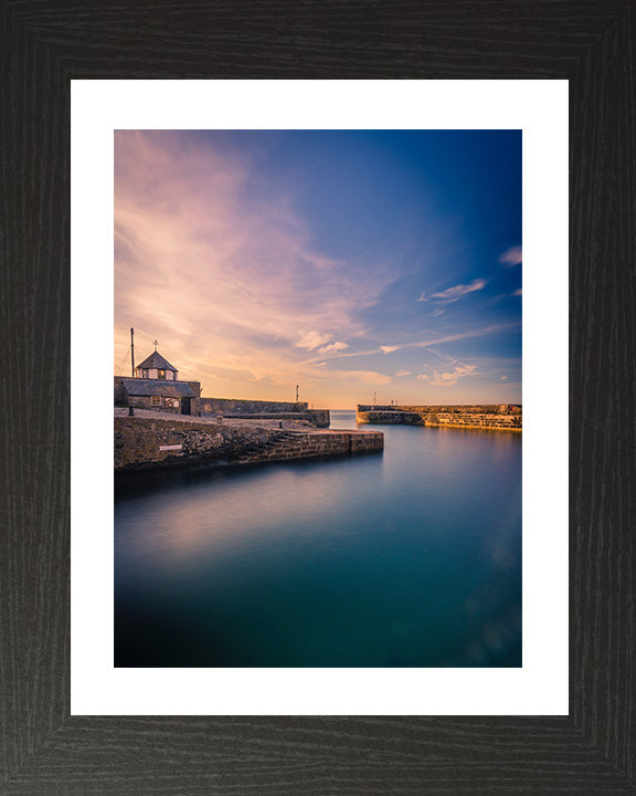 Charlestown St Austell Cornwall at sunset Photo Print - Canvas - Framed Photo Print - Hampshire Prints