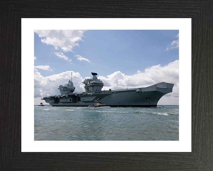 HMS Prince of Wales R09 Royal Navy Queen Elizabeth Class Aircraft Carrier Photo Print or Framed Print - Hampshire Prints