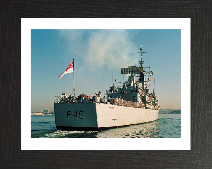 HMS Minerva F45 Royal Navy Leander class Frigate Photo Print or Framed Print - Hampshire Prints