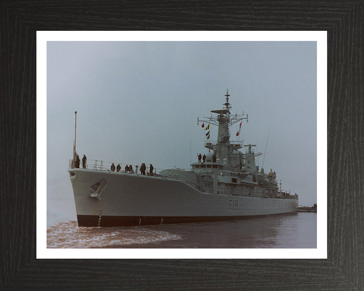 HMS Galatea F18 Royal Navy Leander Class Frigate Photo Print or Framed Print - Hampshire Prints