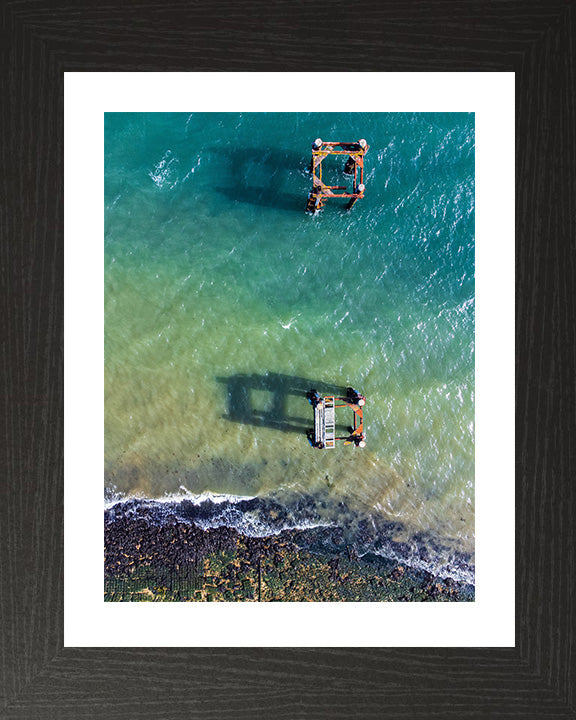 Calshot beach Hampshire from above Photo Print - Canvas - Framed Photo Print - Hampshire Prints