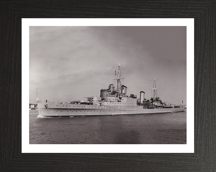 HMS Glasgow C21 Royal Navy Town class light cruiser Photo Print or Framed Print - Hampshire Prints