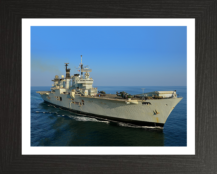 HMS Illustrious R06 Royal Navy Invincible class Aircraft Carrier Photo Print or Framed Print - Hampshire Prints