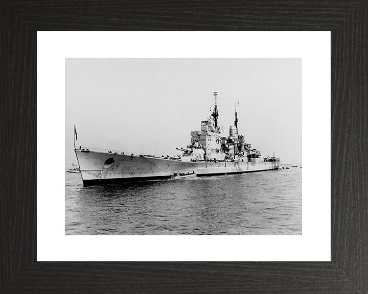 HMS Vanguard (23) Royal Navy fast battleship Photo Print or Framed Print - Hampshire Prints