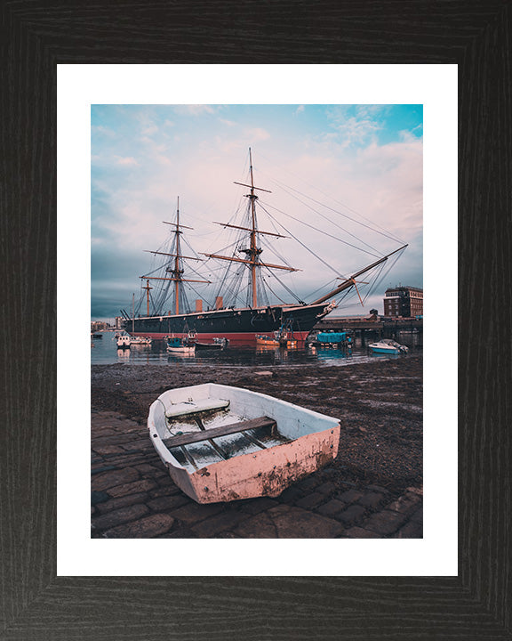 HMS Warrior birthed at Portsmouth Hampshire UK Photo Print - Canvas - Framed Photo Print - Hampshire Prints