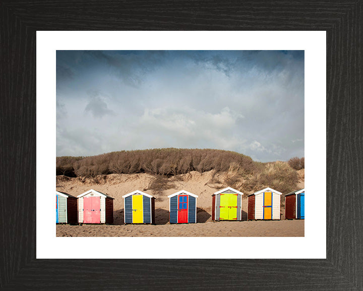 Saunton Sands beach huts Devon Photo Print - Canvas - Framed Photo Print - Hampshire Prints