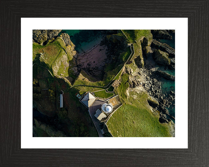 Start Point Lighthouse Devon from above in spring Photo Print - Canvas - Framed Photo Print - Hampshire Prints