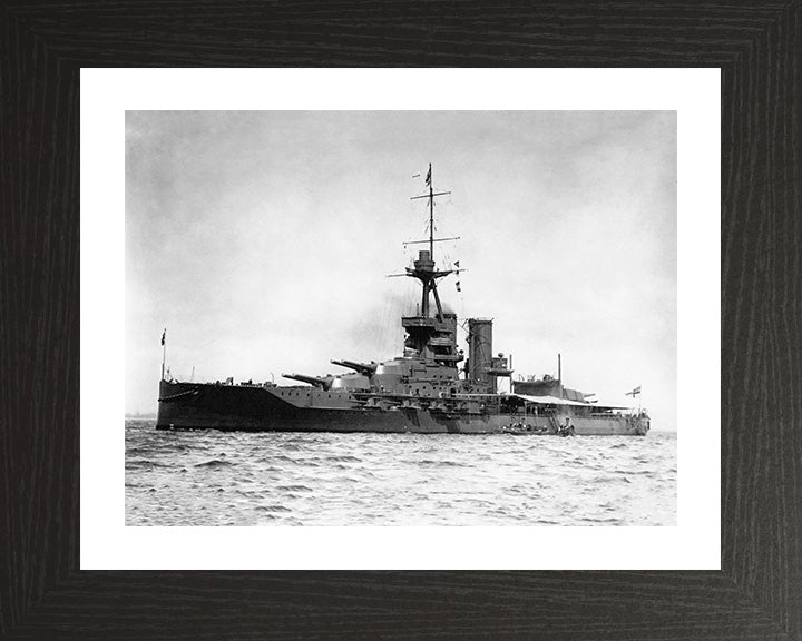 HMS Marlborough (1912) Royal Navy Iron Duke class battleship Photo Print or Framed Print - Hampshire Prints