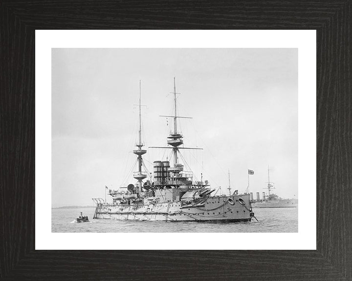 HMS Mars (1896) Royal Navy Majestic class pre dreadnought battleship Photo Print or Framed Print - Hampshire Prints