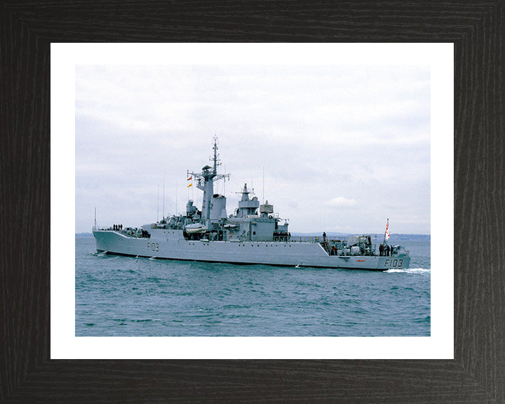 HMS Lowestoft F103 Royal Navy Rothesay class frigate Photo Print or Framed Print - Hampshire Prints