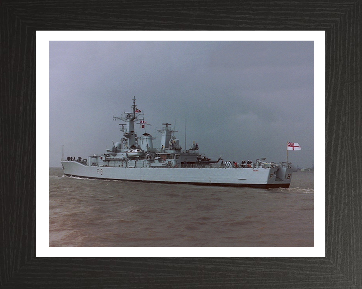 HMS Galatea F18 Royal Navy Leander Class Frigate Photo Print or Framed Print - Hampshire Prints