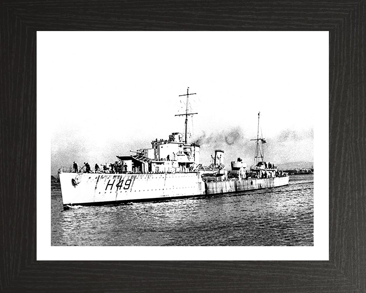 HMS Inconstant H49 Royal Navy I class destroyer Photo Print or Framed Print - Hampshire Prints