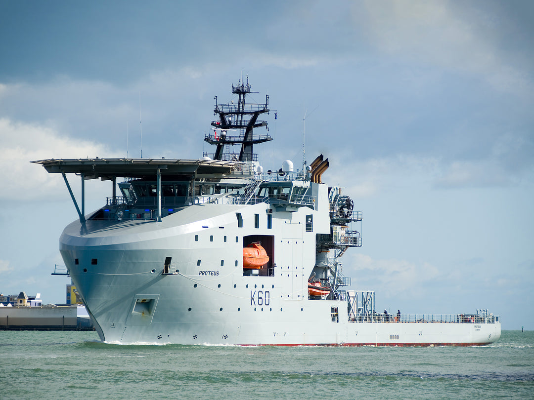 RFA Proteus K60 Royal Fleet Auxiliary ship Photo Print or Framed Print - Hampshire Prints