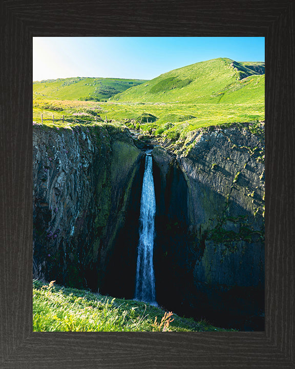 Speke's Mill Mouth Waterfall Bideford Devon Photo Print - Canvas - Framed Photo Print - Hampshire Prints