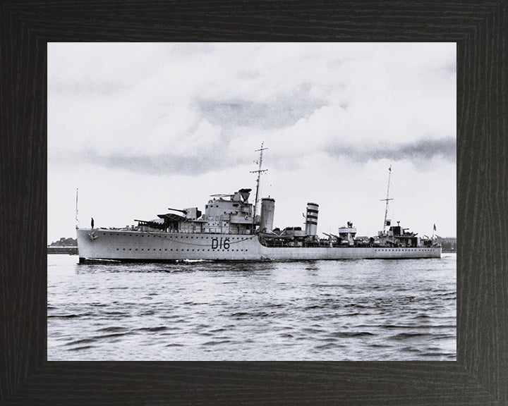 HMS Ivanhoe D16 Royal Navy I class destroyer Photo Print or Framed Print - Hampshire Prints