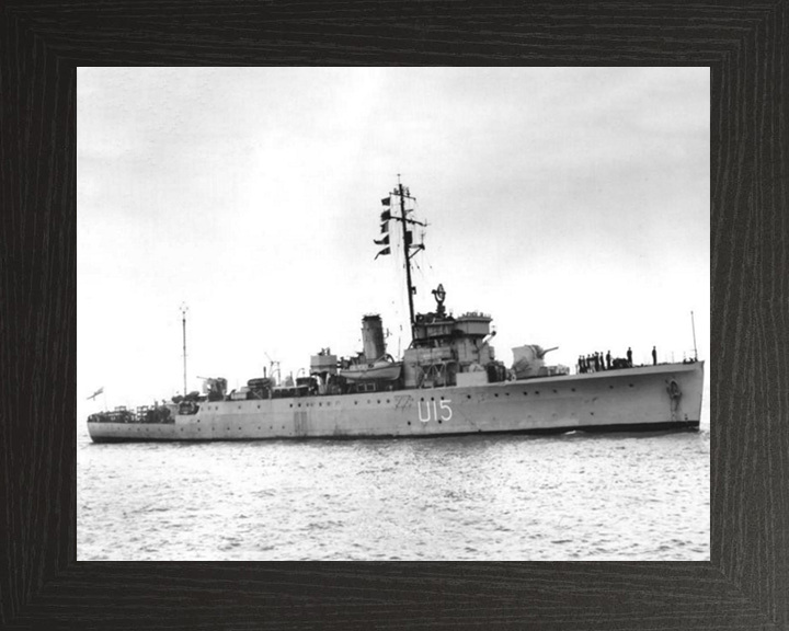 HMS Fowey U15 (L15) Royal Navy Shoreham class sloop Photo Print or Framed Print - Hampshire Prints