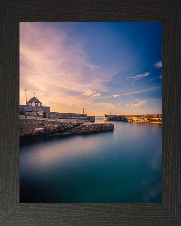 Charlestown St Austell Cornwall at sunset Photo Print - Canvas - Framed Photo Print - Hampshire Prints