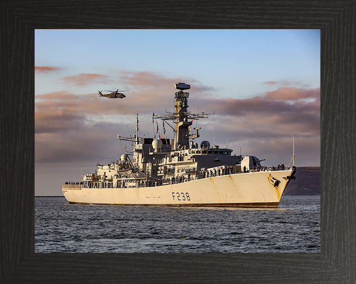 HMS Northumberland F238 Royal Navy type 23 Frigate Photo Print or Framed Print - Hampshire Prints