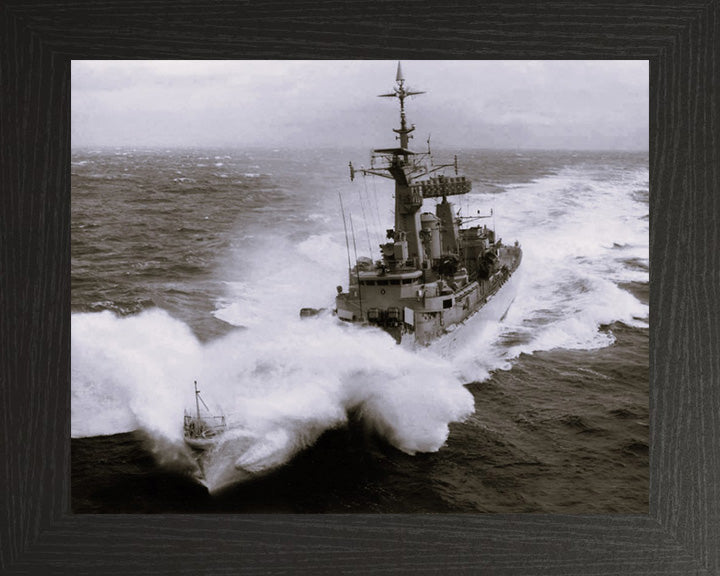 HMS Minerva F45 Royal Navy Leander class Frigate Photo Print or Framed Print - Hampshire Prints