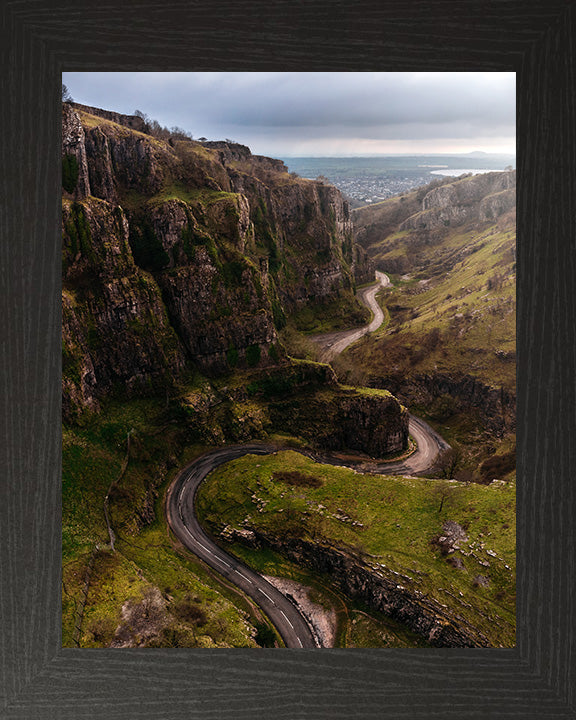 The winding road to Cheddar gorge Somerset Photo Print - Canvas - Framed Photo Print - Hampshire Prints