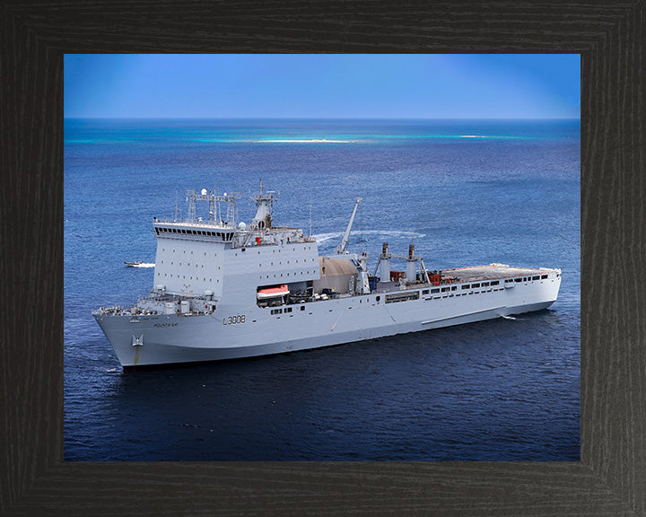 RFA Mounts Bay L3008 Royal Fleet Auxiliary Bay class auxiliary dock landing ship Photo Print or Framed Print - Hampshire Prints