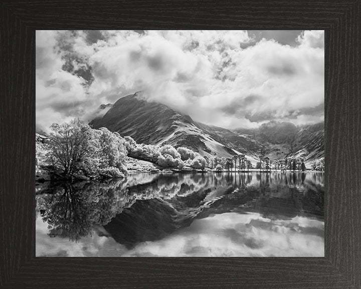 Buttermere lake the Lake District Cumbria black and white Photo Print - Canvas - Framed Photo Print - Hampshire Prints