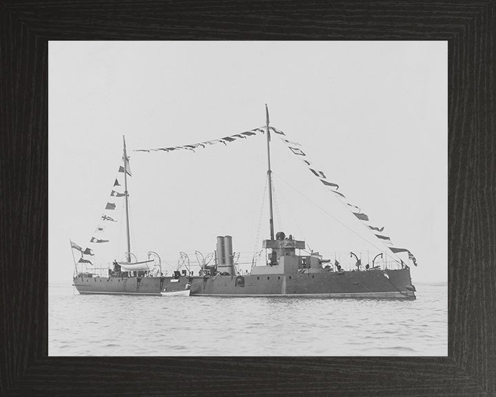 HMS Spider (1887) Royal Navy Grasshopper class torpedo boat Photo Print or Framed Print - Hampshire Prints