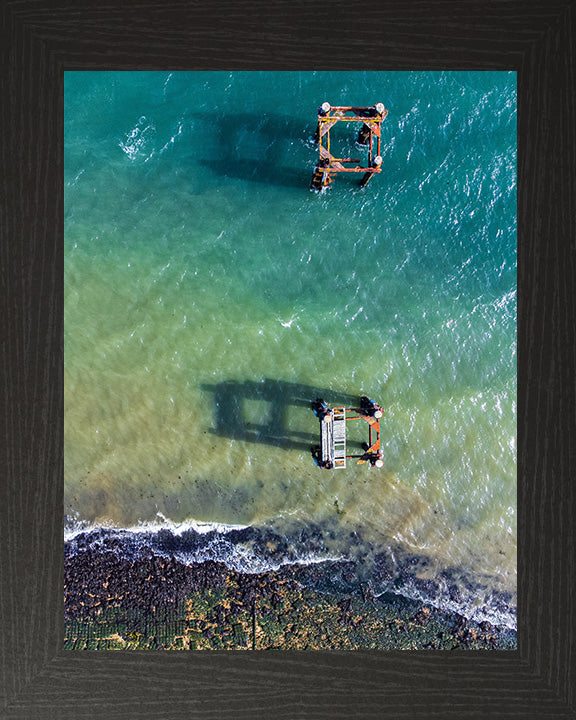 Calshot beach Hampshire from above Photo Print - Canvas - Framed Photo Print - Hampshire Prints