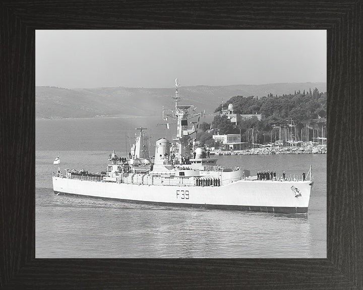 HMS Naiad F39 Royal Navy Leander class frigate Photo Print or Framed Photo Print - Hampshire Prints