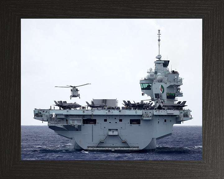 HMS Queen Elizabeth R08 Royal Navy Queen Elizabeth Class Aircraft Carrier Photo Print or Framed Print - Hampshire Prints