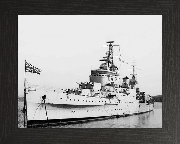 HMS Newcastle C76 Royal Navy Town class light cruiser Photo Print or Framed Print - Hampshire Prints