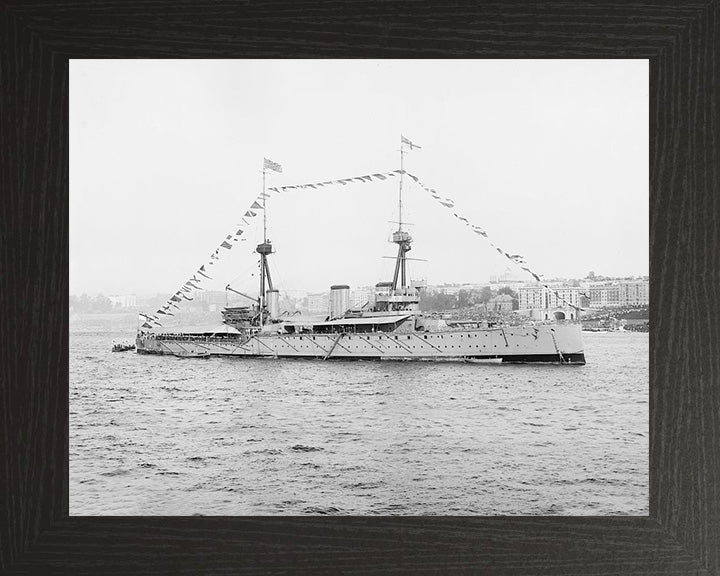 HMS Inflexible (1907) Royal Navy Invincible class Battle cruiser Photo Print or Framed Photo Print - Hampshire Prints