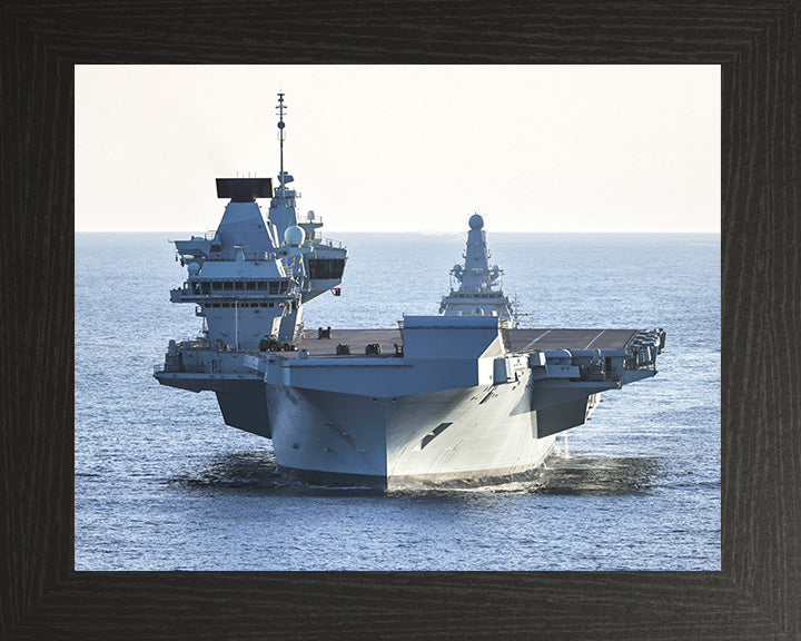 HMS Prince of Wales R09 Royal Navy Queen Elizabeth Class aircraft carrier Photo Print or Framed Print - Hampshire Prints