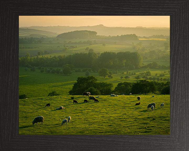 The Yorkshire Dales at sunset Photo Print - Canvas - Framed Photo Print - Hampshire Prints