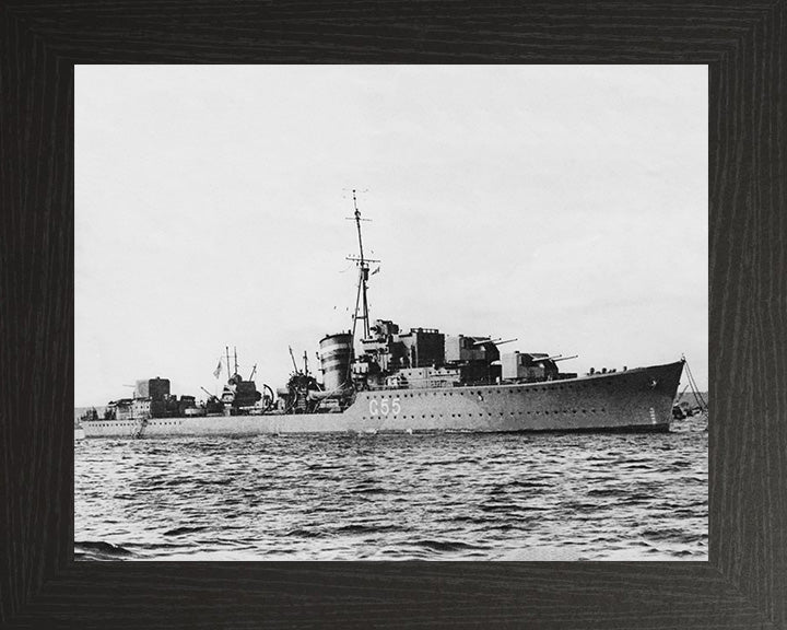 HMS Lightning G55 Royal Navy L class destroyer Photo Print or Framed Print - Hampshire Prints