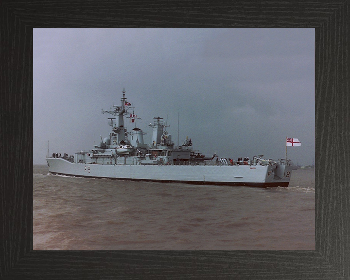 HMS Galatea F18 Royal Navy Leander Class Frigate Photo Print or Framed Print - Hampshire Prints