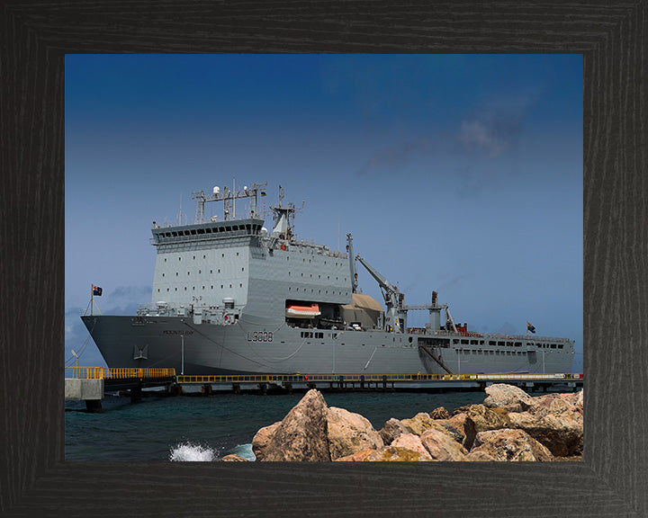 RFA Mounts Bay L3008 Royal Fleet Auxiliary Bay class auxiliary dock landing ship Photo Print or Framed Print - Hampshire Prints