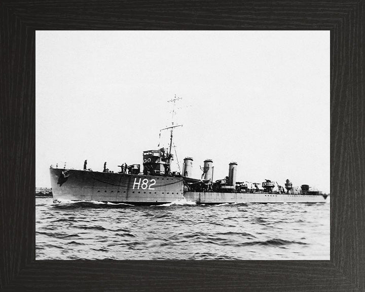 HMS Restless H82 Royal Navy R class destroyer Photo Print or Framed Print - Hampshire Prints