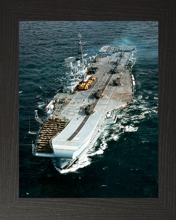 HMS Hermes R12 | Photo Print | Framed Print | Centaur Class | Aircraft Carrier | Royal Navy