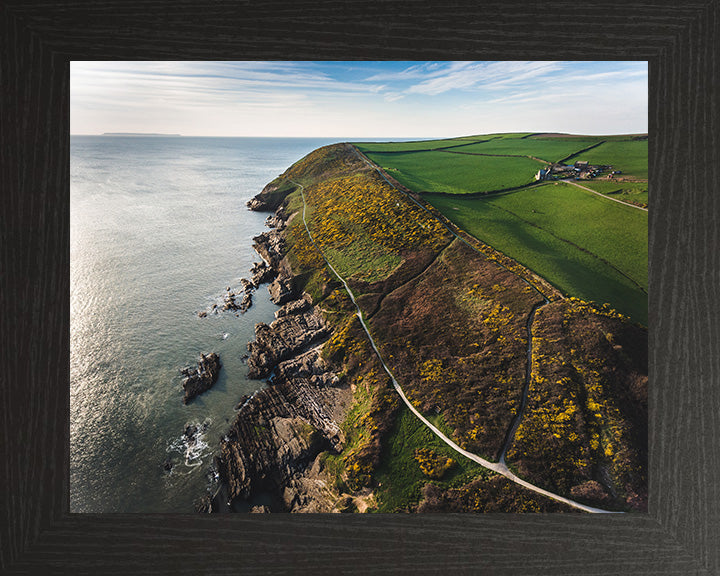 Croyde Bay Devon from above Photo Print - Canvas - Framed Photo Print - Hampshire Prints