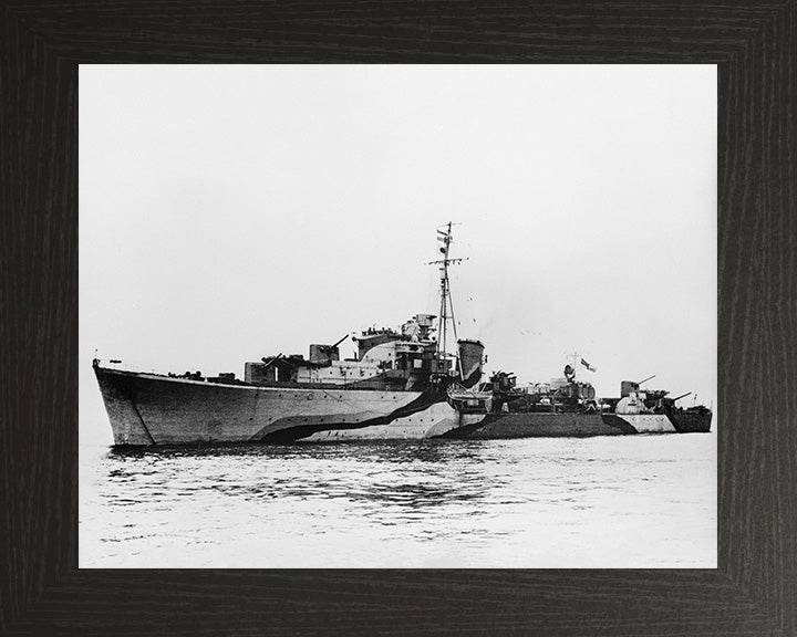 HMS Queenborough G70 Royal Navy Q class destroyer Photo Print or Framed Print - Hampshire Prints