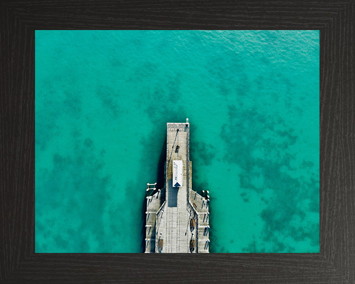 Swanage Pier Dorset from above Photo Print - Canvas - Framed Photo Print - Hampshire Prints