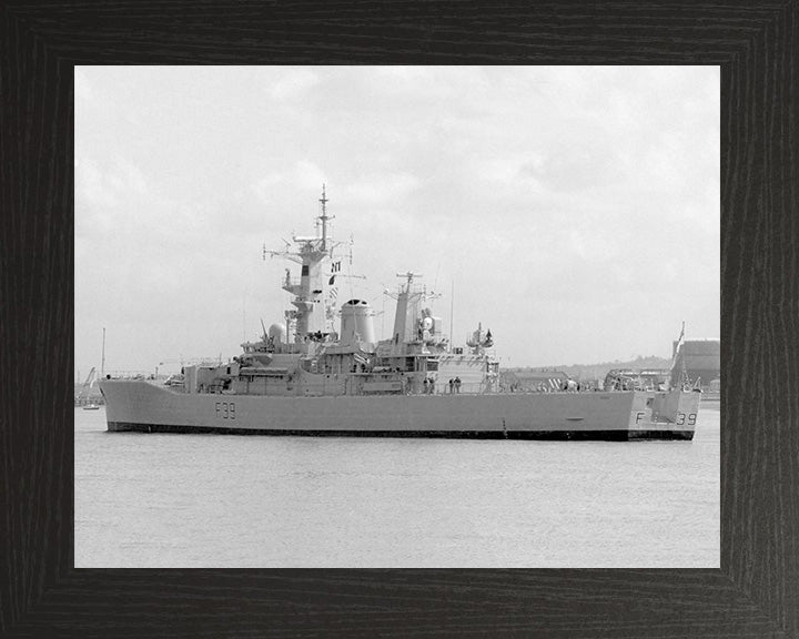 HMS Naiad F39 Royal Navy Leander class frigate Photo Print or Framed Photo Print - Hampshire Prints